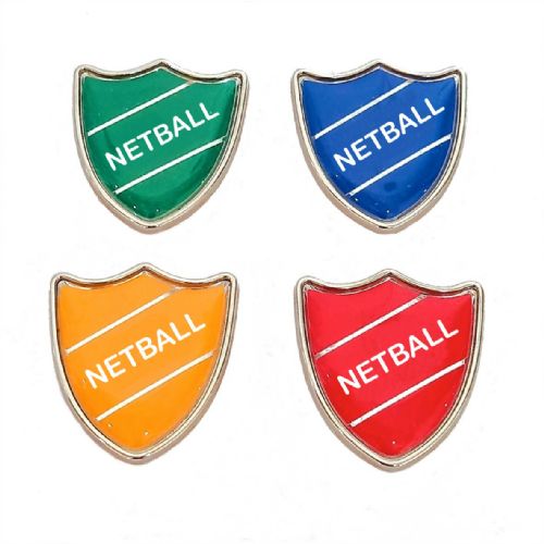 NETBALL shield badge